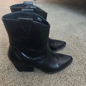 Dolce Vita Keilani Snakeskin Ankle Boots